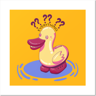 Ducky Says To Question Everything Posters and Art